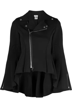 NOIR KEI NINOMIYA Peplum-hem zip-up jacket