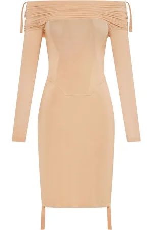 DION LEE Off-shoulder gathered minidress