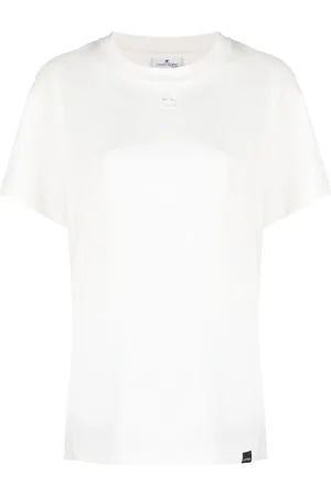 Courrèges Logo-patch cotton T-shirt