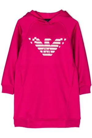 Emporio Armani Logo-print hoodie dress