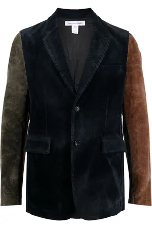 Comme des Garçons Colour-block corduroy blazer