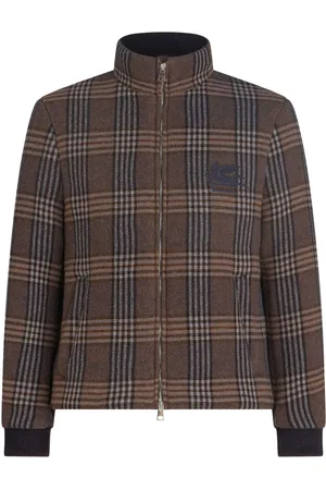 Etro Check-pattern padded jacket