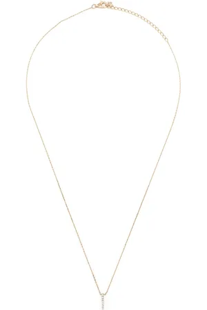 Mateo 14kt yellow Small La Barre diamond necklace