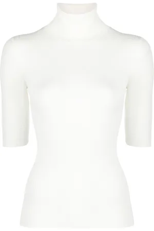 THEORY Roll-neck ribbed jumper