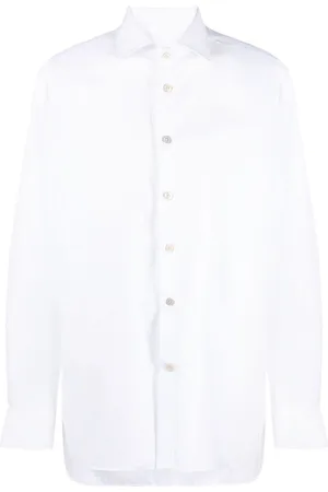 Kiton Pointed-collar cotton shirt
