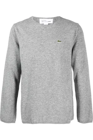 Comme des Garçons X Lacoste intarsia-knit wool sweater