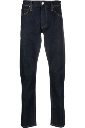 Calvin Klein Logo-patch slim-cut jeans