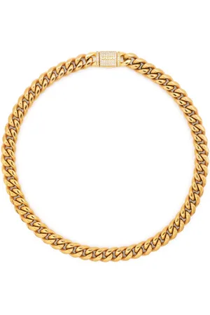 DARKAI Cuban-chain -plated necklace
