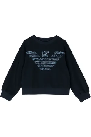 Emporio Armani Logo-embroidered crew-neck sweatshirt