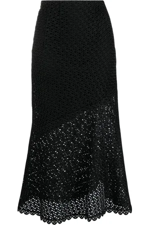 Dorothee Schumacher Graphic Performance macramé midi skirt