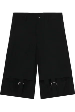 Comme des Garçons Buckle-detail wool shorts