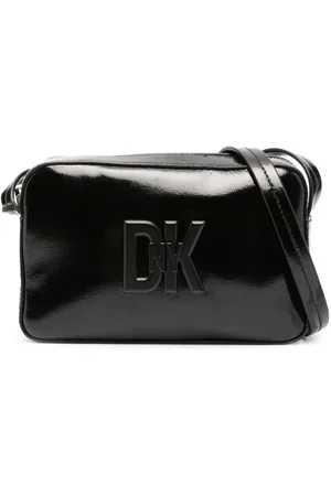 DKNY Logo-plaque leather crossbody bag
