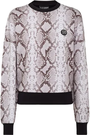 Philipp Plein Python-print long-sleeved sweatshirt