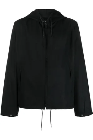 Y-3 Logo-patch flannel hoodie