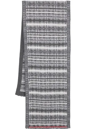 Thom Browne Tartan-check wool scarf