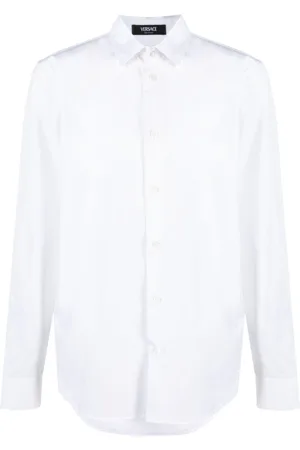 VERSACE Button cotton poplin shirt