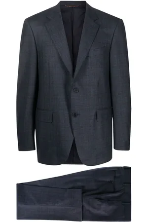 CANALI Single-breasted stretch-wool suit
