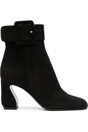 SI ROSSI 85mm square-toe leather boots