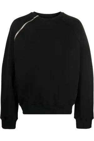 HELIOT EMIL Zip-detail cotton jumper