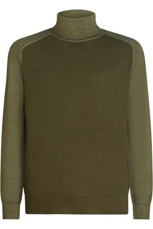 Etro Pegaso-embroidered roll-neck jumper