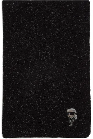 Karl Lagerfeld Ikon 2.0 metallic-thread scarf
