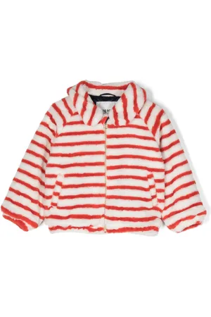 Mini Rodini Cat-appliqué faux-fur jacket