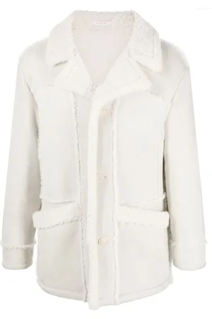 Fursac Notched-collar shearling coat