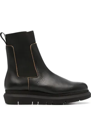 SACAI Round-toe leather boots