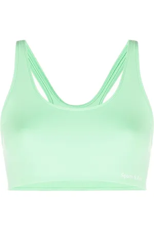 Sporty & Rich Scoop-neck sports bra