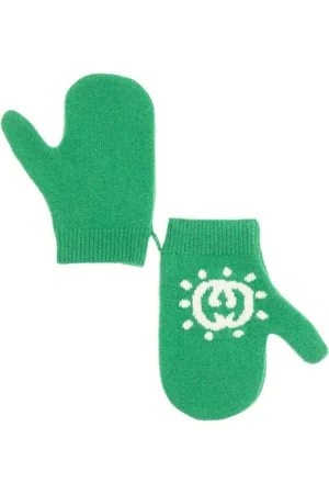 Gucci Interlocking G knitted mittens