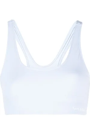 Sporty & Rich Scoop-neck sleeveless sports bra
