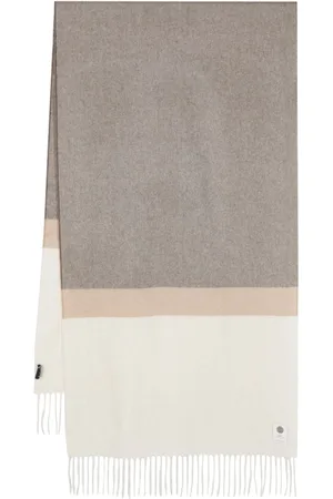 Lady Anne Colour-block cashmere scarf