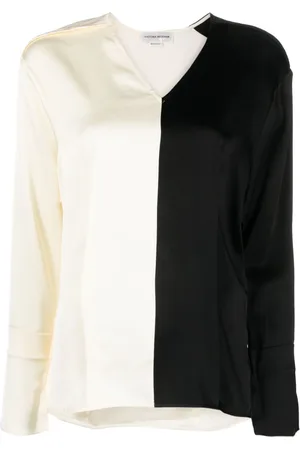 Victoria Beckham Colour-block V-neck blouse