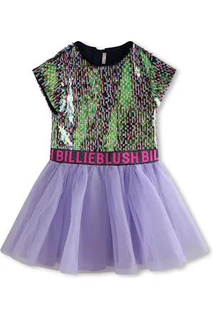 Billieblush Sequin-embellished panelled dress