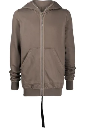 Rick Owens Zip-up organic cotton hoodie
