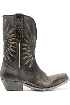 Golden Goose Wishstar leather western boots