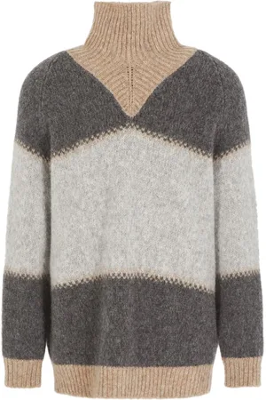 Giorgio Armani Colour-block high-neck jumper