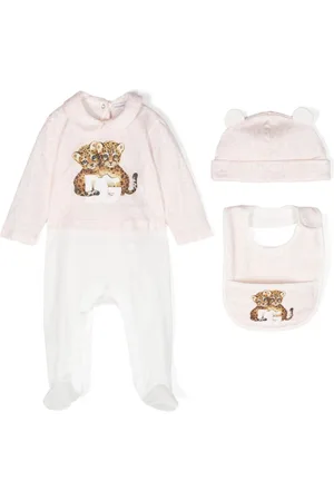 Dolce & Gabbana Jacquard logo-motif cotton babygrow set