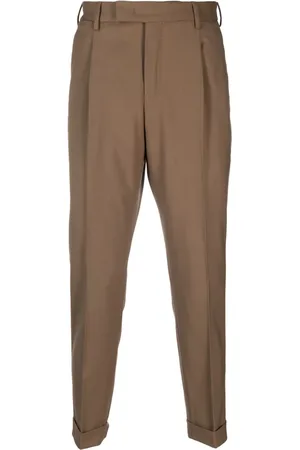 PT Torino Pleat-detailing tailored trousers