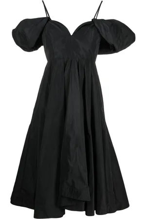 Pinko Taffeta pleated midi dress