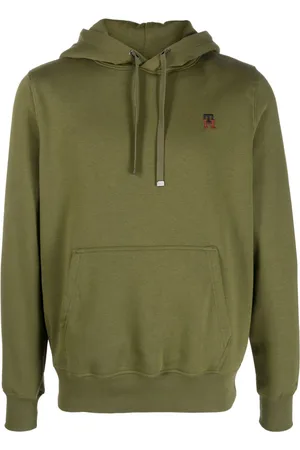 Tommy Hilfiger Logo-embroidered cotton-blend hoodie