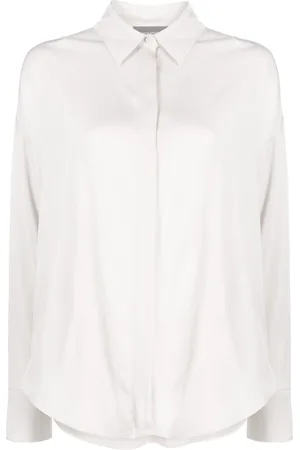 LORENA ANTONIAZZI Concealed-front fastening shirt
