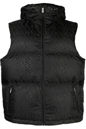 GCDS Logo-monogrammed hodded gilet