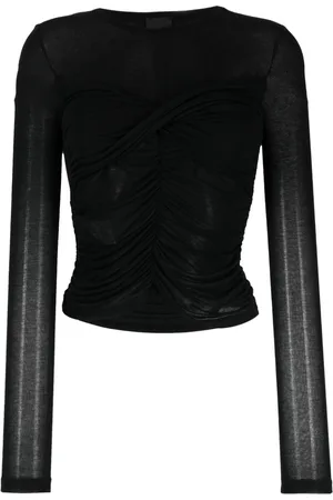 Pinko Semi-sheer ruched sweatshirt