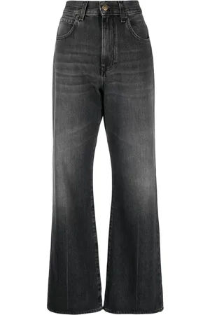 Pinko Logo-patch bootcut denim jeans