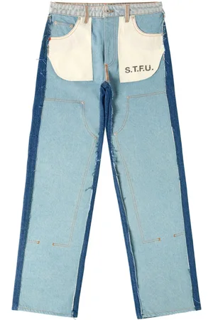 Heron Preston Mid-rise panelled jeans