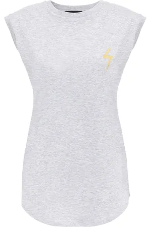 Giuseppe Zanotti Ursella Thunderbolt-embroidered cotton tank top