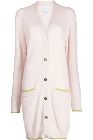 Barrie Button-up cashmere cardi-coat