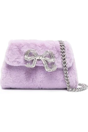 Self-Portrait Fluffy Bow shoulder bag