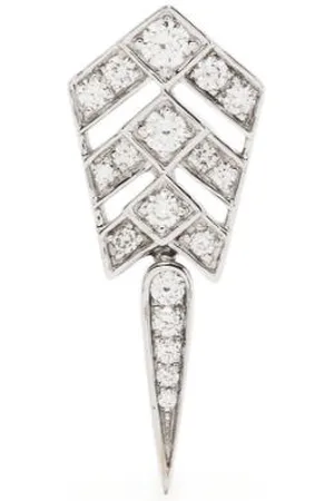 Statement Stairway Arrow diamond drop earring